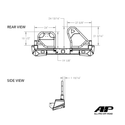 Tacoma High Clearance Dual Swing-Out Bumper 05-15 Toyota Tacoma Black Powdercoat All Pro Off Road