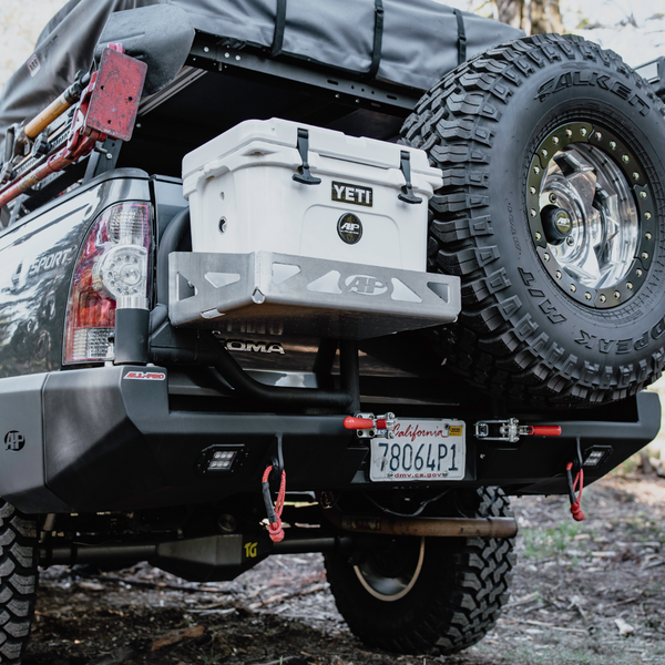 Tacoma High Clearance Dual Swing-Out Bumper 05-15 Toyota Tacoma Black Powdercoat All Pro Off Road