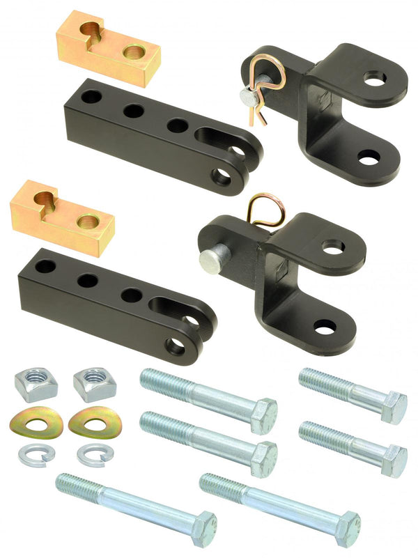 Tow Bar Mounting Kit 97-06 Wrangler TJ/LJ Front Bolt-On Includes Mounting Hardware Works w/Stock/And Most Aftermarket Bumpers For Use w/ CE-9033F RockJock 4x4