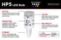 194 HP5 LED Natural White Short Pair Diode Dynamics