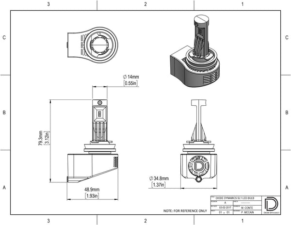 H11 SL1 LED Pair Diode Dynamics with AntiFlicker Modules