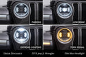 Elite Max LED Headlamps for 2018-2022 Jeep JL Wrangler Diode Dynamics