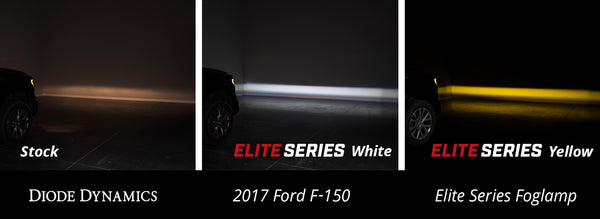 Elite Series Fog Lamps for 2015-2020 Ford F-150 Pair, Cool White (6000K) Diode Dynamics