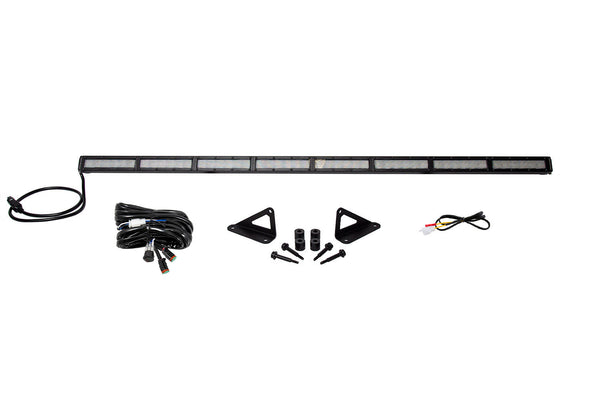 SS50 Hood LED Light Bar Kit for 2018-2021 Jeep JL Wrangler/Gladiator, White Flood