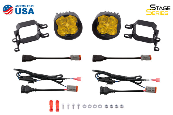 SS3 LED Fog Light Kit for 2014-2021 Toyota Tundra, White SAE/DOT Driving Sport