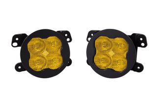 SS3 LED Fog Light Kit for 2018-2021 Jeep JL Wrangler, Yellow SAE Fog Sport