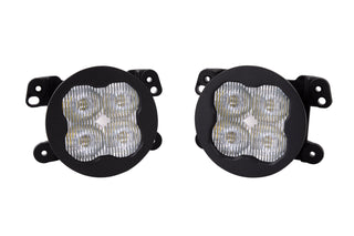 SS3 LED Fog Light Kit for 2018-2021 Jeep JL Wrangler, White SAE Fog Pro