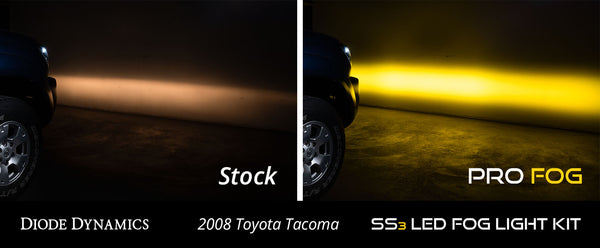 SS3 LED Fog Light Kit for 2005-2011 Toyota Tacoma White SAE/DOT Driving Sport Diode Dynamics