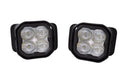 SS3 LED Fog Light Kit for 2017-2021 Ford Super Duty, White SAE Fog Sport