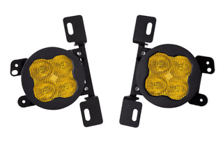 SS3 LED Fog Light Kit for 2018-2021 Jeep JL Wrangler, Yellow SAE Fog Sport