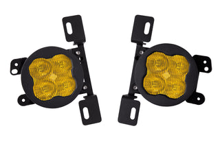 SS3 LED Fog Light Kit for 2020-2021 Jeep Gladiator, Yellow SAE Fog Pro