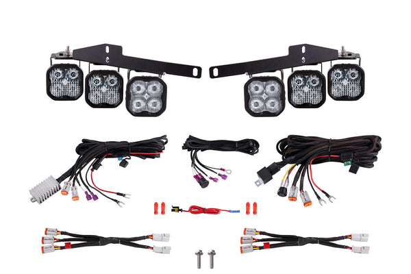 SS3 LED Fog Light Kit for 2017-2020 Ford Raptor White Pro Diode Dynamics