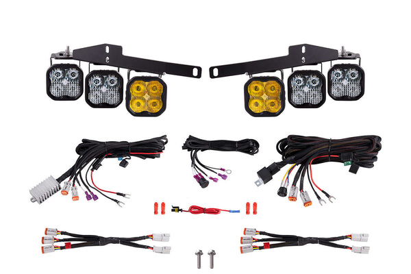 SS3 LED Fog Light Kit for 2017-2020 Ford Raptor Yellow Pro Diode Dynamics