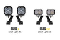 SS3 LED Ditch Light Kit for 2016-2021 Toyota Tacoma, Sport White Combo Diode Dynamics