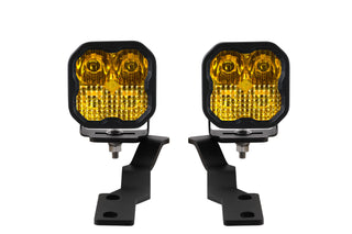 SS3 LED Ditch Light Kit for 2016-2021 Toyota Tacoma, Pro Yellow Combo Diode Dynamics