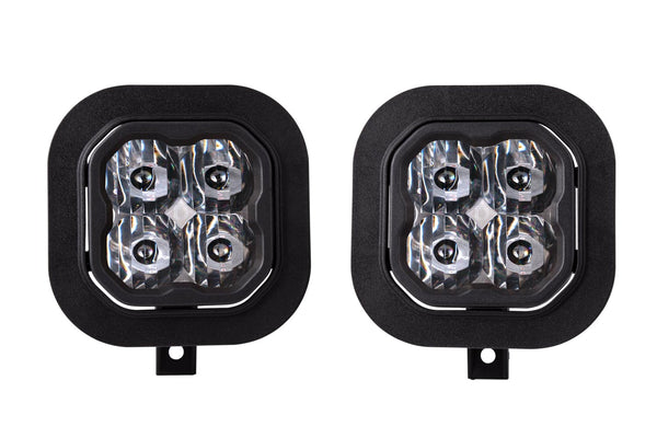 SS3 LED Fog Light Kit for 11-16 Ford Super Duty F-250/F-350 White SAE/DOT Driving Sport Diode Dynamics