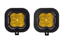 SS3 LED Fog Light Kit for 11-16 Ford Super Duty F-250/F-350 Yellow SAE Fog Sport Diode Dynamics