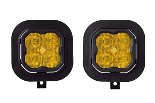 SS3 LED Fog Light Kit for 11-16 Ford Super Duty F-250/F-350 Yellow SAE Fog Pro Diode Dynamics