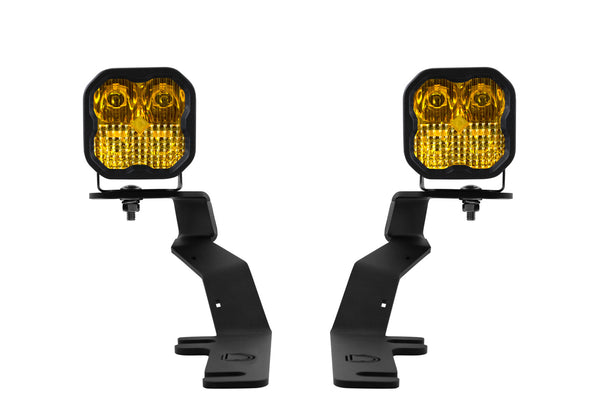 SS3 LED Ditch Light Kit for 2017-2020 Ford Raptor, Sport Yellow Combo Diode Dynamics