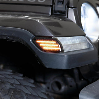 2018-2024 Jeep JL Wrangler LED Sidemarkers Pair, Clear Form Lighting