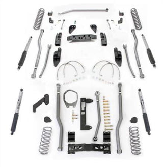 3.5 Inch JK Lift Kit Extreme Duty Long Arm System 4 Link Front 3 Link Rear W/Shocks 07-18 Jeep Wrangler JKU 4 Dr Rubicon Express