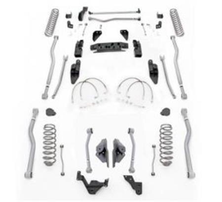 5.5 Inch JK Unlimited Extreme Duty 4 Link Long Arm System Front/Rear 07-18 Jeep Wrangler JKU 4 Dr Rubicon Express