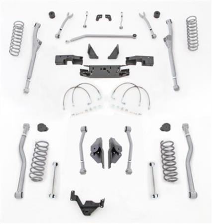 3.5 Inch JK Lift Kit Extreme Duty Long Arm System 4 Link Front Radius Rear No Shocks 07-18 Jeep Wrangler JK 2 Dr Rubicon Express