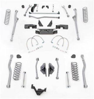 4.5 Inch JK Unlimited Lift Kit Extreme Duty Long Arm System 4 Link No Shocks 07-18 Jeep Wrangler JKU 4 Dr Rubicon Express