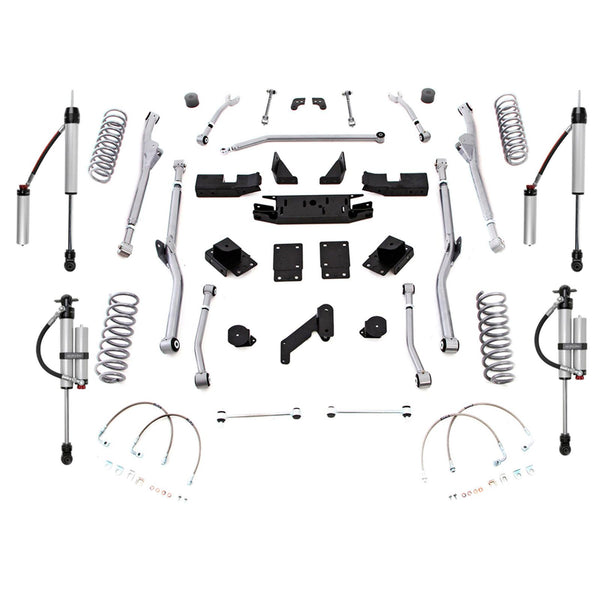 3.5 Inch Long Arm Lift Kit with Monotube Reservoir Shocks  07-18 Jeep Wrangler JK 2 Door Rubicon Express