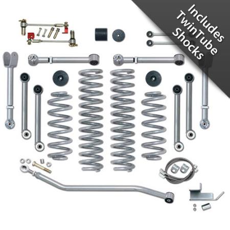 TJ Lift Kit 3.5 Inch Super Flex W/Twin Tube Shocks 97-06 Wrangler TJ Unlimited Rubicon Express