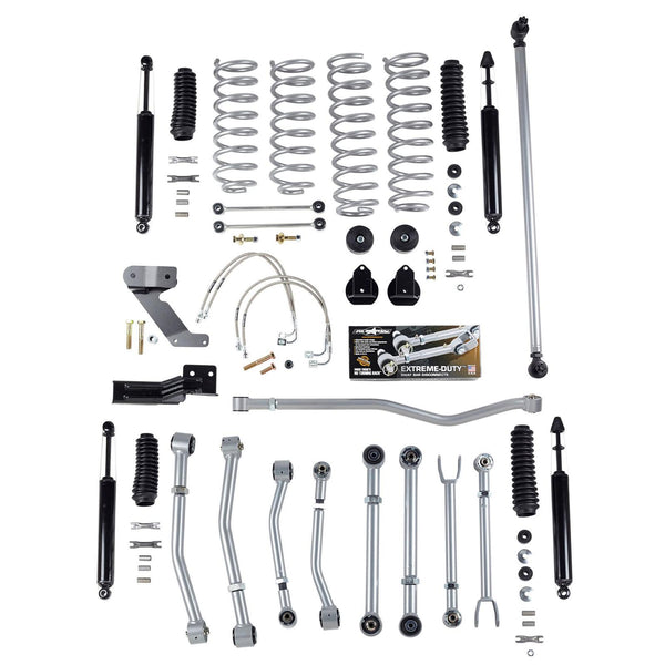 JK Lift Kit Super Flex 4 Inch W/Twin Tube Shocks 07-18 Jeep Wrangler JK 2 Dr Rubicon Express