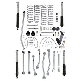 3.5 Inch Short Arm Lift Kit W/Mono Tube Shocks Super-Flex 07-18 Jeep Wrangler JK Unlmited Rubicon Express