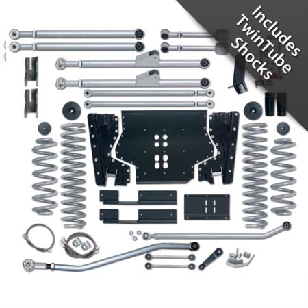 3.5 Inch TJ Lift Kit Extreme Duty Long Arm System W/Twin Tube Shocks 97-02 Wrangler TJ Rubicon Express