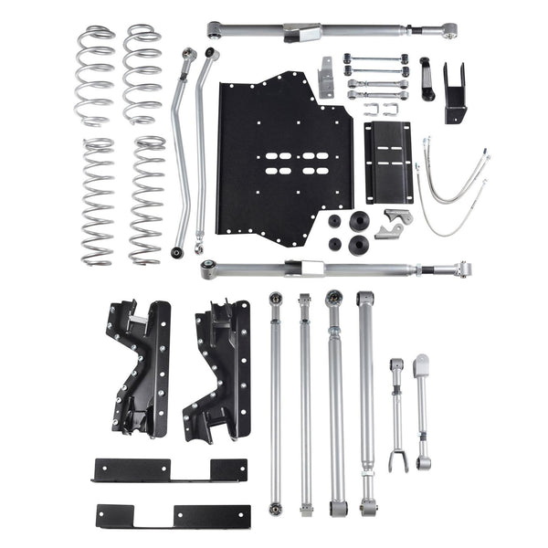 4.5 Inch TJ Lift Kit Extreme Duty Long Arm System No Shocks 97-02 Wrangler TJ Rubicon Express