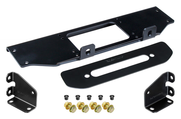 JL/JT Winch Plate Kit for Factory Steel Bumper (for use with or without CE-9033JLS RockJock Towing Kit) RockJock 4X4