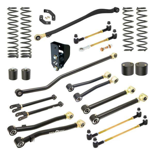 Pro Edition Johnny Joint Suspension System for JL Wrangler w/ Gas V-6 3.5 Inch lift RockJock 4X4