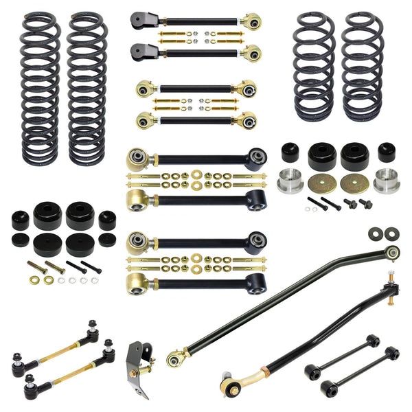 Pro Edition Johnny Joint Suspension System for LJ 4 Inch lift RockJock 4X4