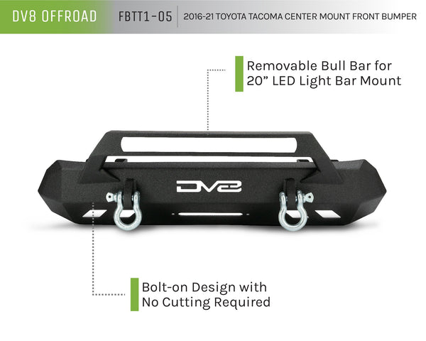 2016-2023 Toyota Tacoma Center Mount Front Bumper