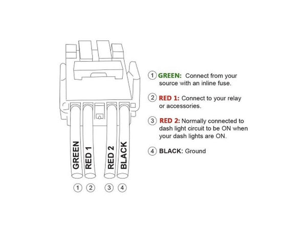 Wiring Diagram - Toyota OEM style backup lights switch - Cali Raised LED