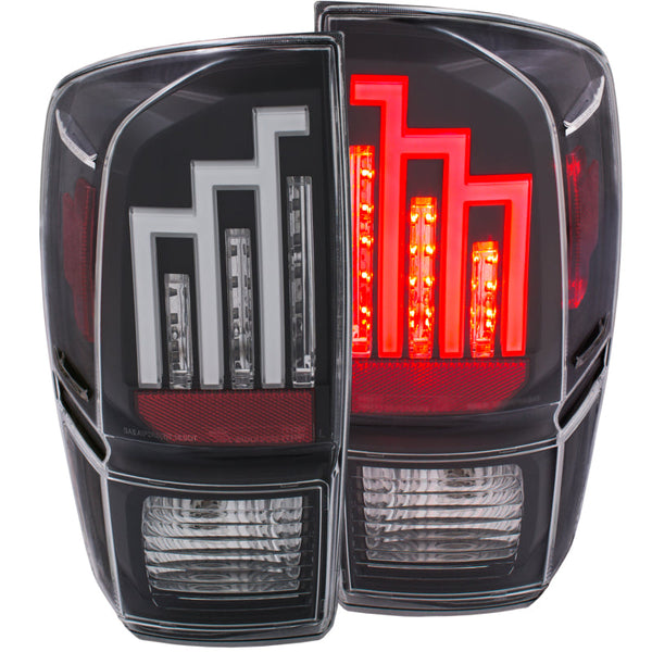 ANZO 3rd Gen Tacoma LED Taillights Black