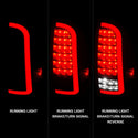 ANZO 05-15 Toyota Tacoma Full LED Tail Lights w/Light Bar Sequential Black Housing Clear Lens
