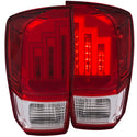 ANZO 2016-2017 Toyota Tacoma LED Taillights Red/Clear