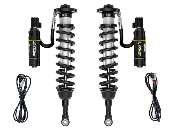 Icon 2.5 Remote Reservoir Coilovers Front Pair for 2014-2021 Toyota Tundra w/1-3" lift