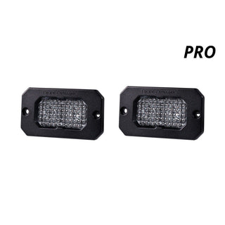 Diode Dynamics - SSC2 SAE/DOT White Pro Flush Mount LED Pod (Pair)