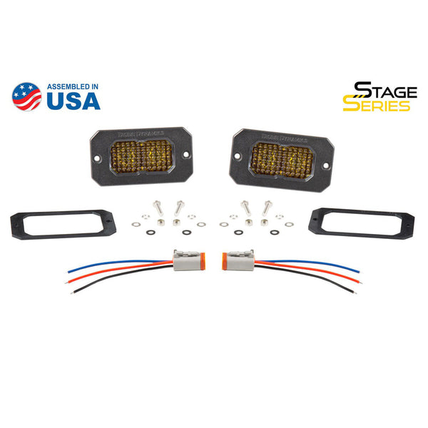 Diode Dynamics - SSC2 SAE/DOT Yellow Pro Flush Mount LED Pod (Pair)