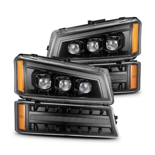 Buy alpha-black AlphaRex NOVA-Series LED Projector Headlights For 03-06 Chevrolet Silverado/02-06 Avalanche