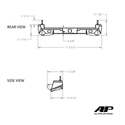 All-Pro Offroad High Clearance Dual Swing-Out Rear Bumper for 05-15 Tacoma