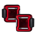 2018-2022 Jeep Wrangler JL LED Tail Lights Red