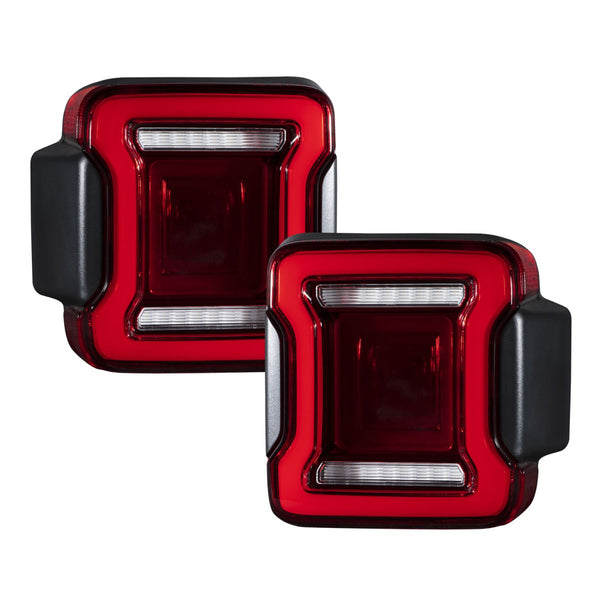 2018-2022 Jeep Wrangler JL LED Tail Lights Red